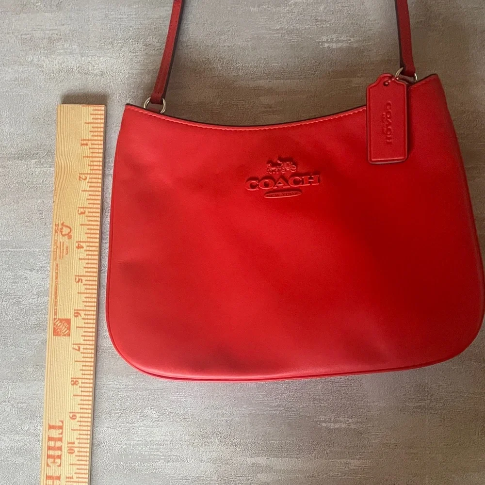 COACH- Poppy Red Shoulder Bag- Penelope- like new - Picture 14 of 14